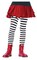 The Costume Center Black and White Striped Tights Girl Child Halloween Costume - Large